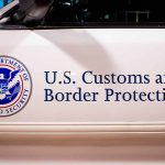 U.S. Customs and Border Protection vehicle logo and text