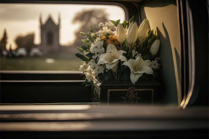 2233487901 featured image White flowers in a car with blurred background