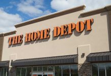 The Home Depot storefront with logo.