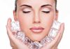 Stunning Therapy DESTROYS Aging Cells A woman with closed eyes holding ice cubes against her face