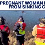 Pregnant Driver TRAPPED In SINKING Car Bystander rescues pregnant woman from sinking car near I-95