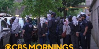 Dozens taken into custody after protests at Columbia