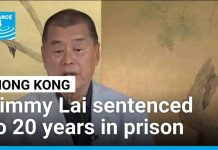 Hong Kong sentences pro-democracy tycoon Jimmy Lai to 20