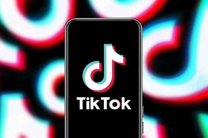 1688057260 TikTok app logo on a smartphone screen.