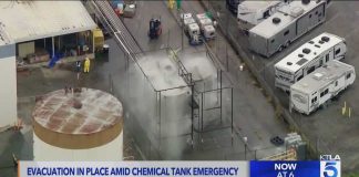 Chemical Crisis Forces MASS Evacuations Officials concerned tank with toxic chemicals could explode in Garden Grove