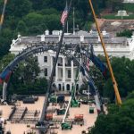 Lawsuit Slams White House Cage Fight White House begins building UFC cage ahead of America's 250th anniversary