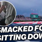 Cubs fan gets SMACKED after REFUSING to stand for National Anthem! 🇺🇸