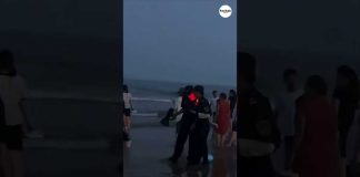 Drone Orders Man Out of the Ocean at Night in China | "Big ...