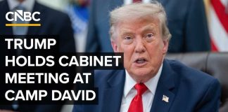 LIVE: President Trump holds a Cabinet meeting at Camp David — 7/31/2026