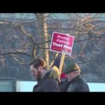 Nurses at EMMC picketing