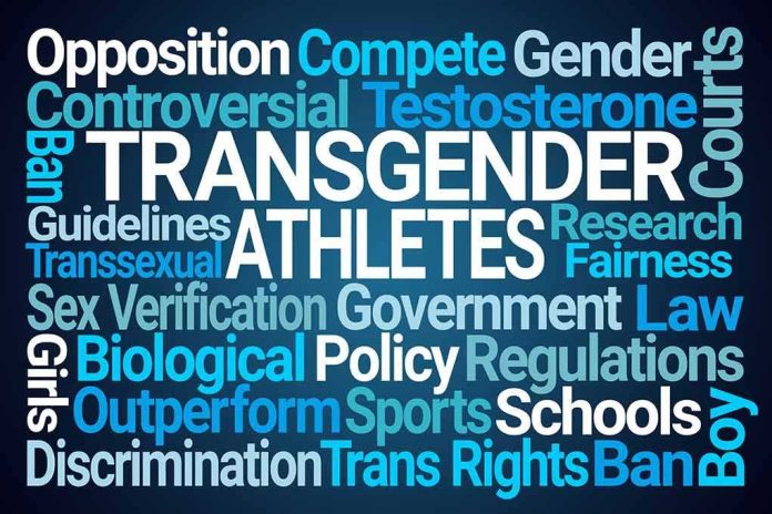 Word cloud on transgender athletes debate