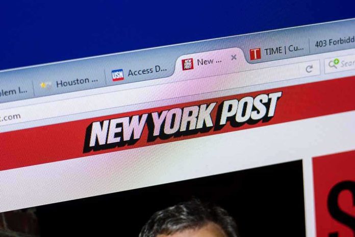 Web browser showing New York Post website header