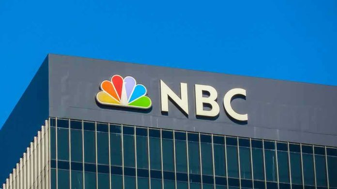 shutterstock_1211618743 NBC logo on a modern office building facade