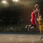 Fans Ejected Over Three Words At WNBA Game Two basketball players contest a layup under the hoop