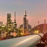 Trump Tells Ukraine to Stop Hitting THESE Russian Targets Oil refinery with pipelines at sunset