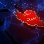 Silent Coup in Tehran? Iran highlighted on a digital map