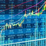 SpaceX’s Record IPO: A New Giant On The Market Stock market chart with rising candlesticks and trend lines