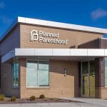 Planned Parenthood clinic exterior with modern brick facade