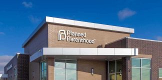 Planned Parenthood clinic exterior with modern brick facade