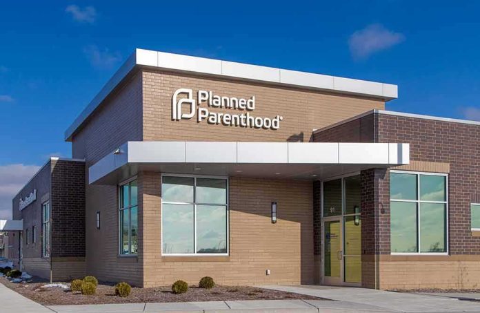 Planned Parenthood clinic exterior with modern brick facade