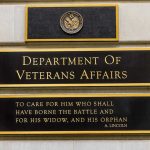 Department of Veterans Affairs building sign
