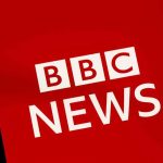 BBC News logo on a smartphone screen